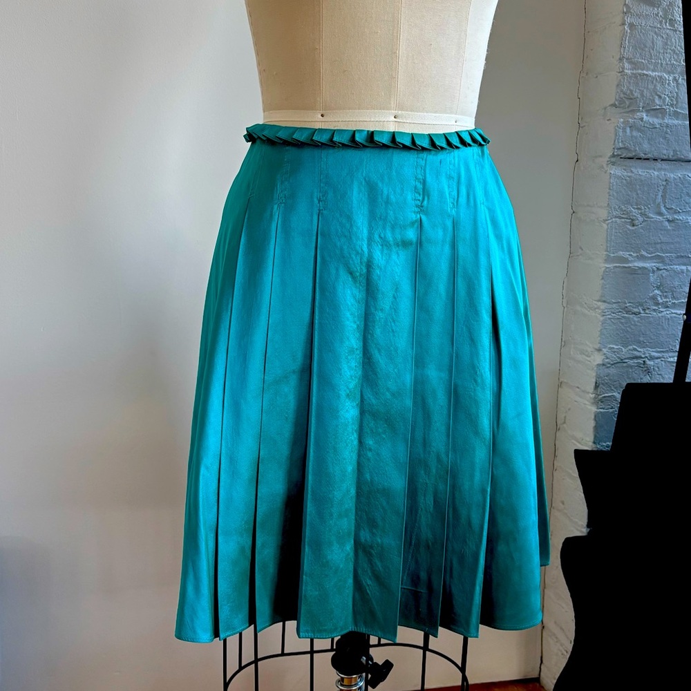 Calypso Blue/ Green Silk Skirt xs